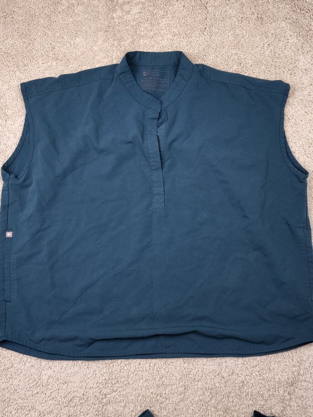 FIGS Rafaela Sleeveless Blue Turquoise Technical Collection Size 2XL XXL Women